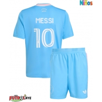 Camiseta Inter Miami Lionel Messi #10 Tercera Equipación para niños 2025-26 manga corta (+ pantalones cortos)